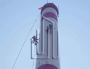 煙囪環保美化刷色環